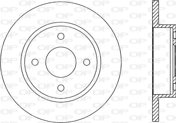 OPEN PARTS Тормозной диск BDA1395.10